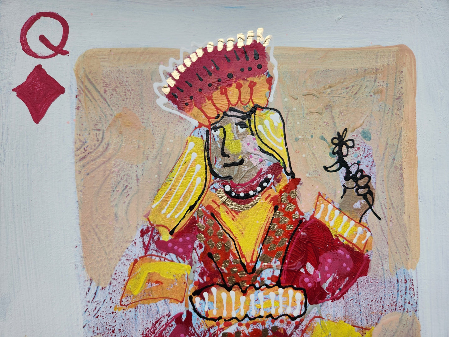 Queen of Diamonds (on Paper)