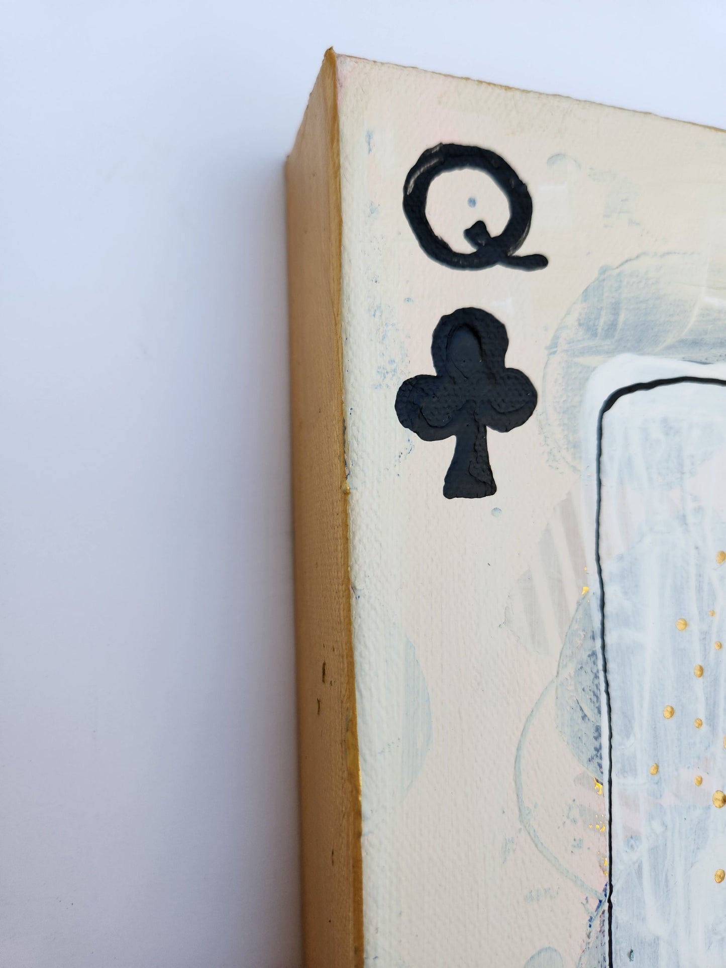 Queen of Clubs (on Canvas)