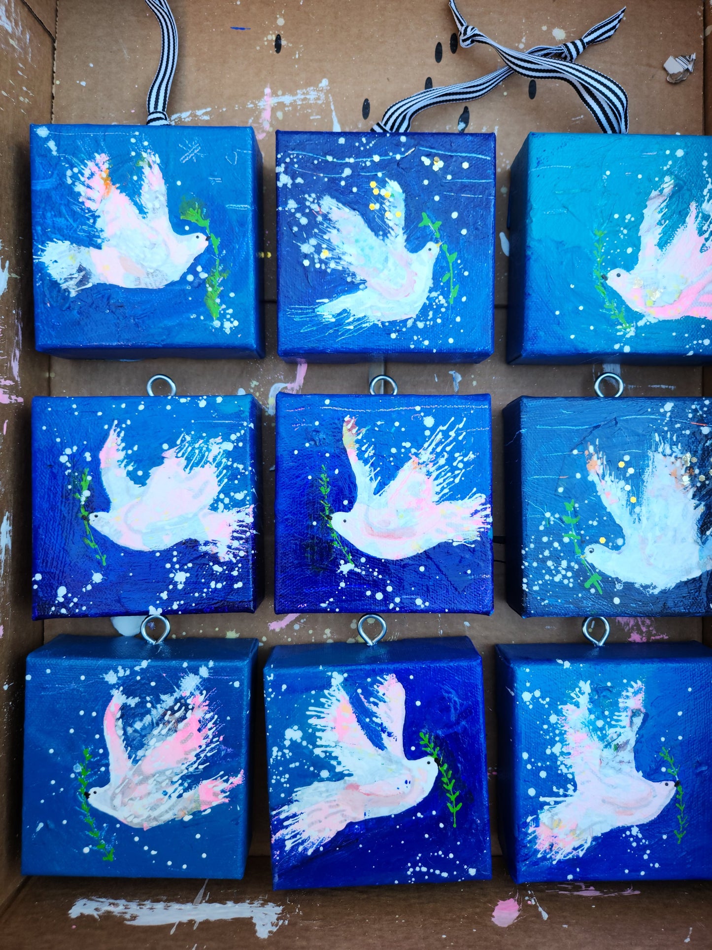 Dove Ornament or Mini Painting