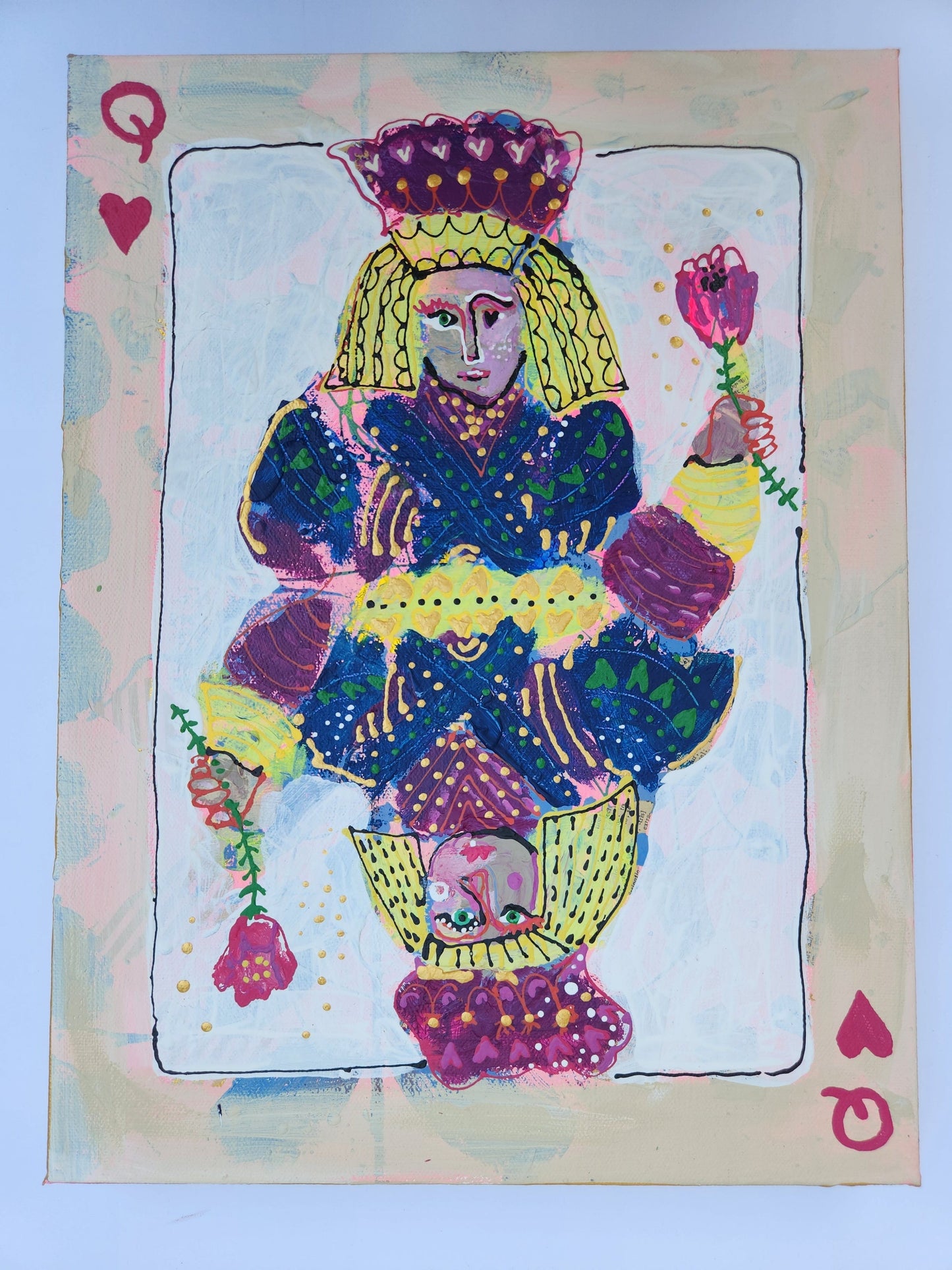 Queen of Hearts (on Canvas)