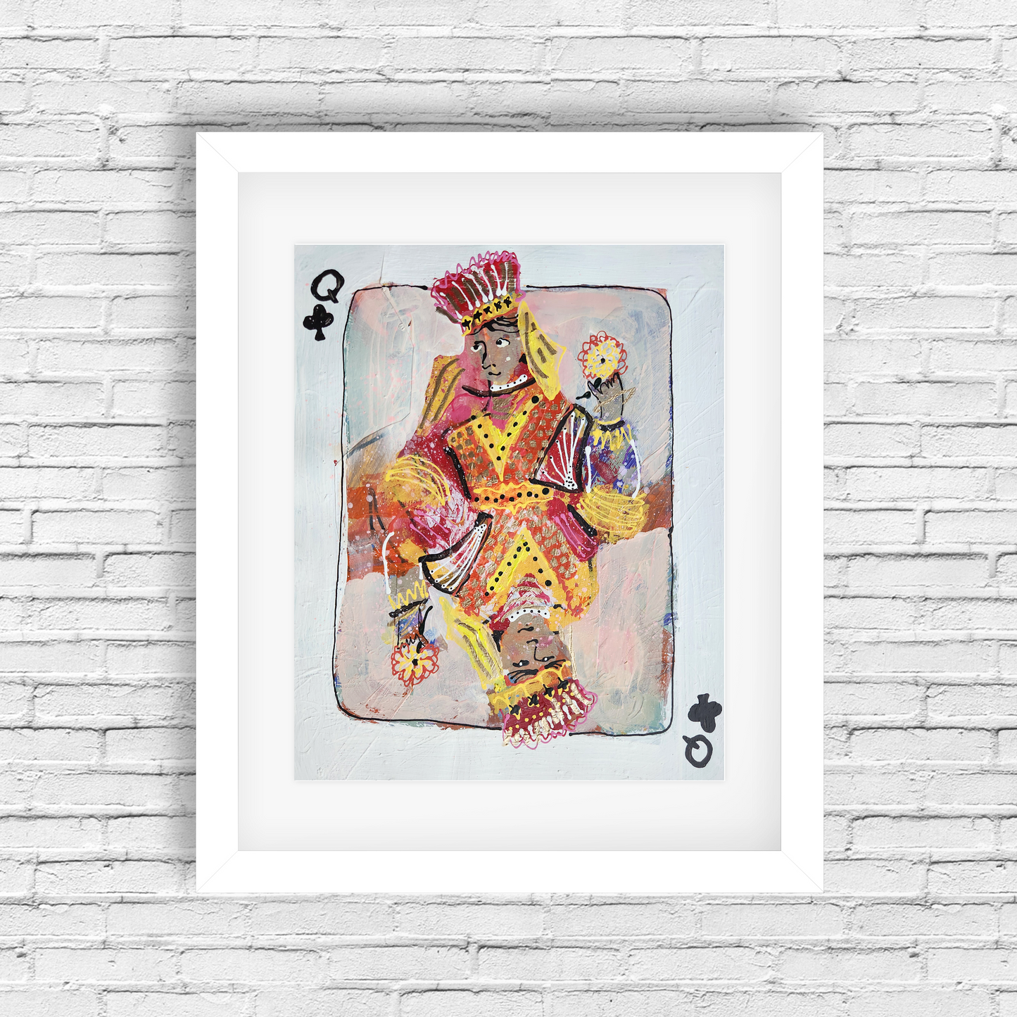 Queen of Clubs (on Paper) (Copy)