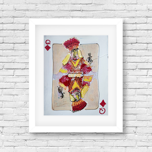 Queen of Diamonds (on Paper)