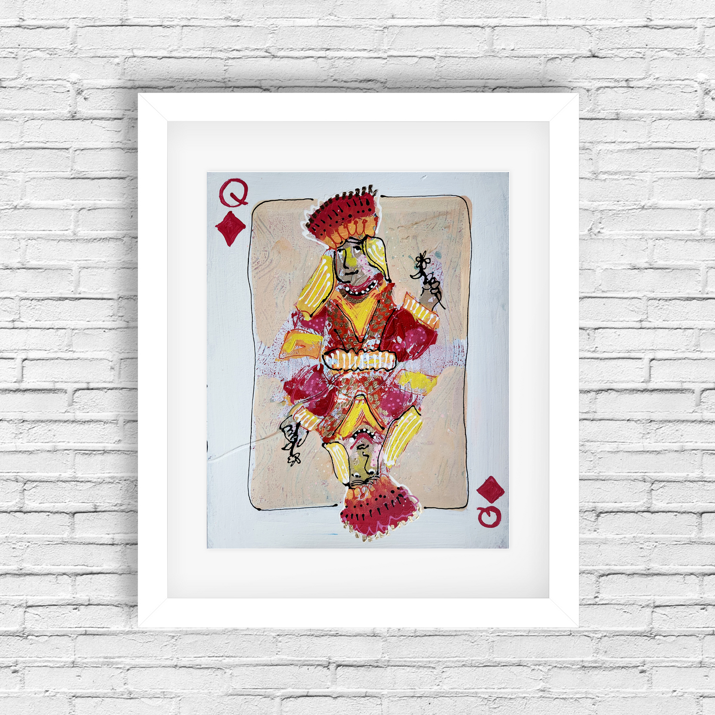 Queen of Diamonds (on Paper)